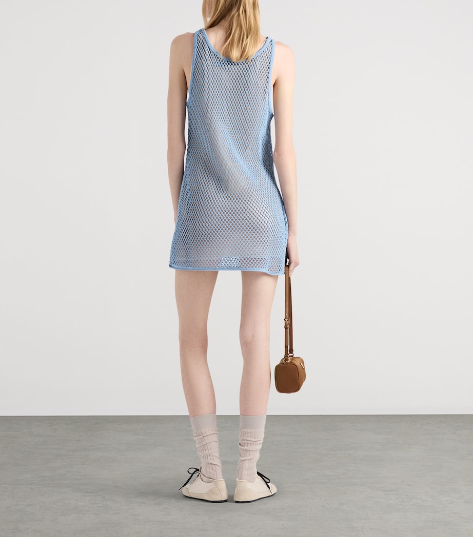 Cotton Mesh Mini Dress F0637 Image 5