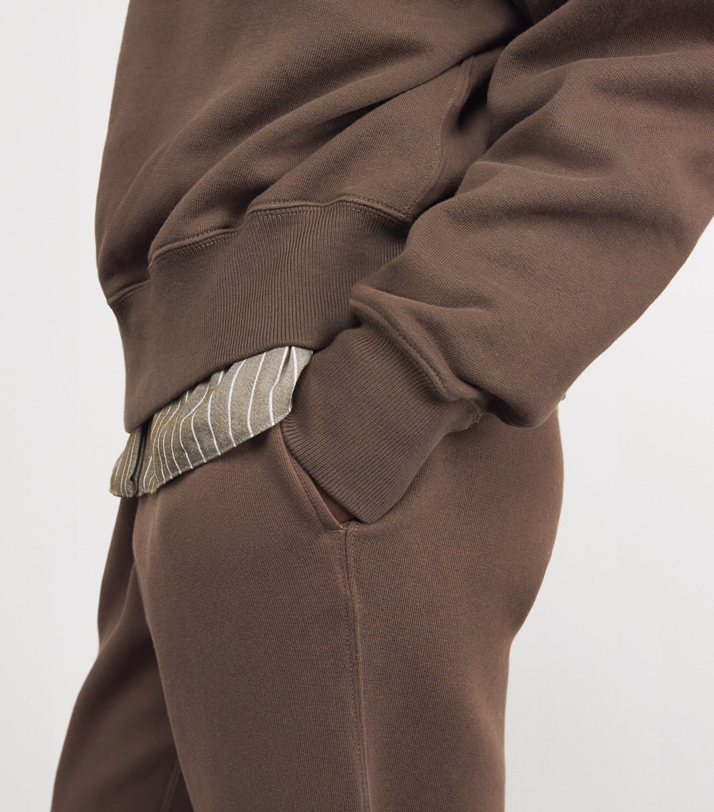 Cotton-Blend Cuffed Sweatpants YORK BROWN Image 6