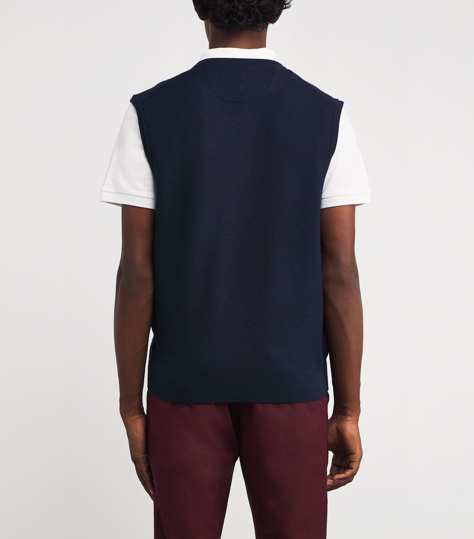 Polo Pony Sweater Vest REFINED NAVY Image 4