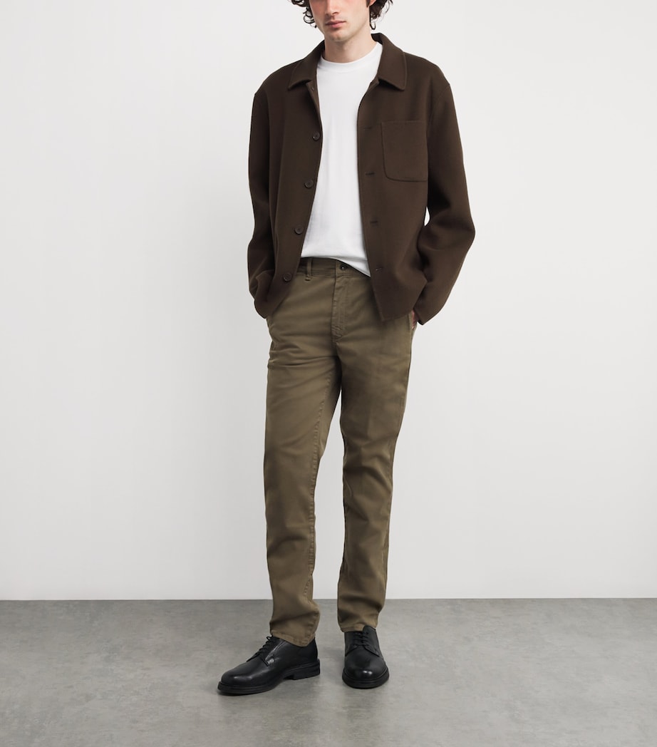 Stretch-Cotton Fit 2 Slim Chinos DKGRN Image 2