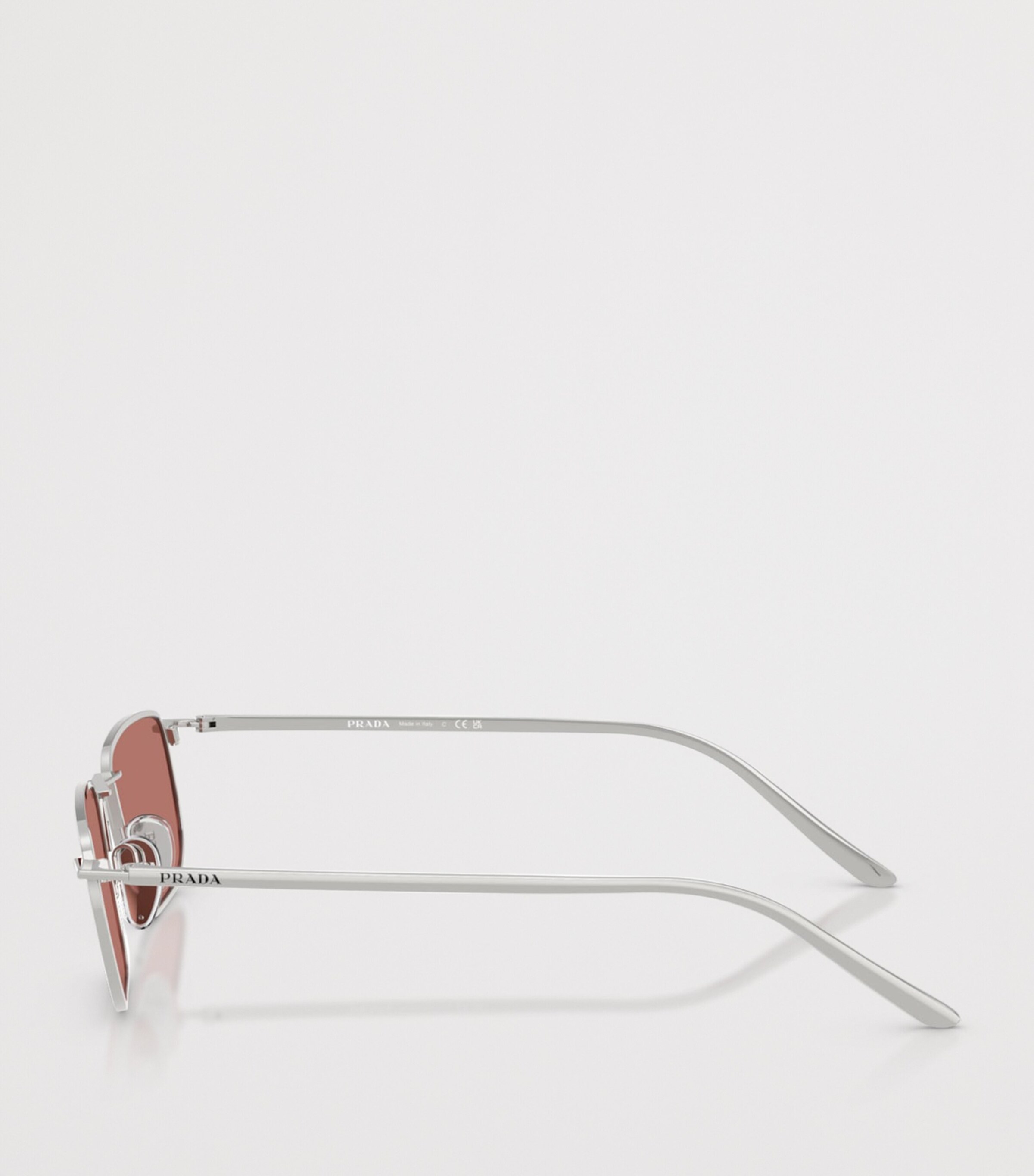 Prada Metal Pillow Sunglasses Silver Image 3