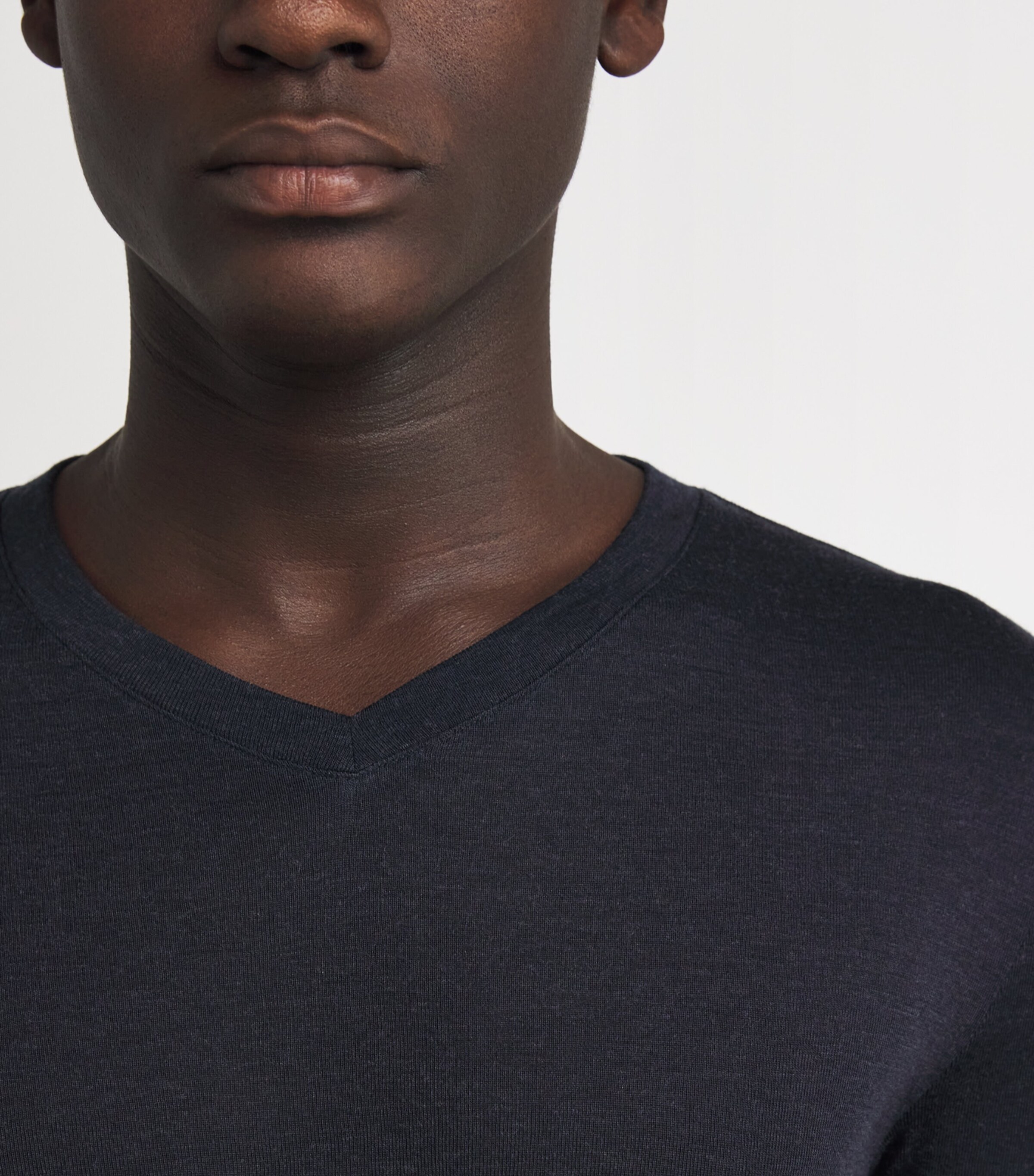 Silk-Cashmere T-Shirt 0019 BLACK Image 7