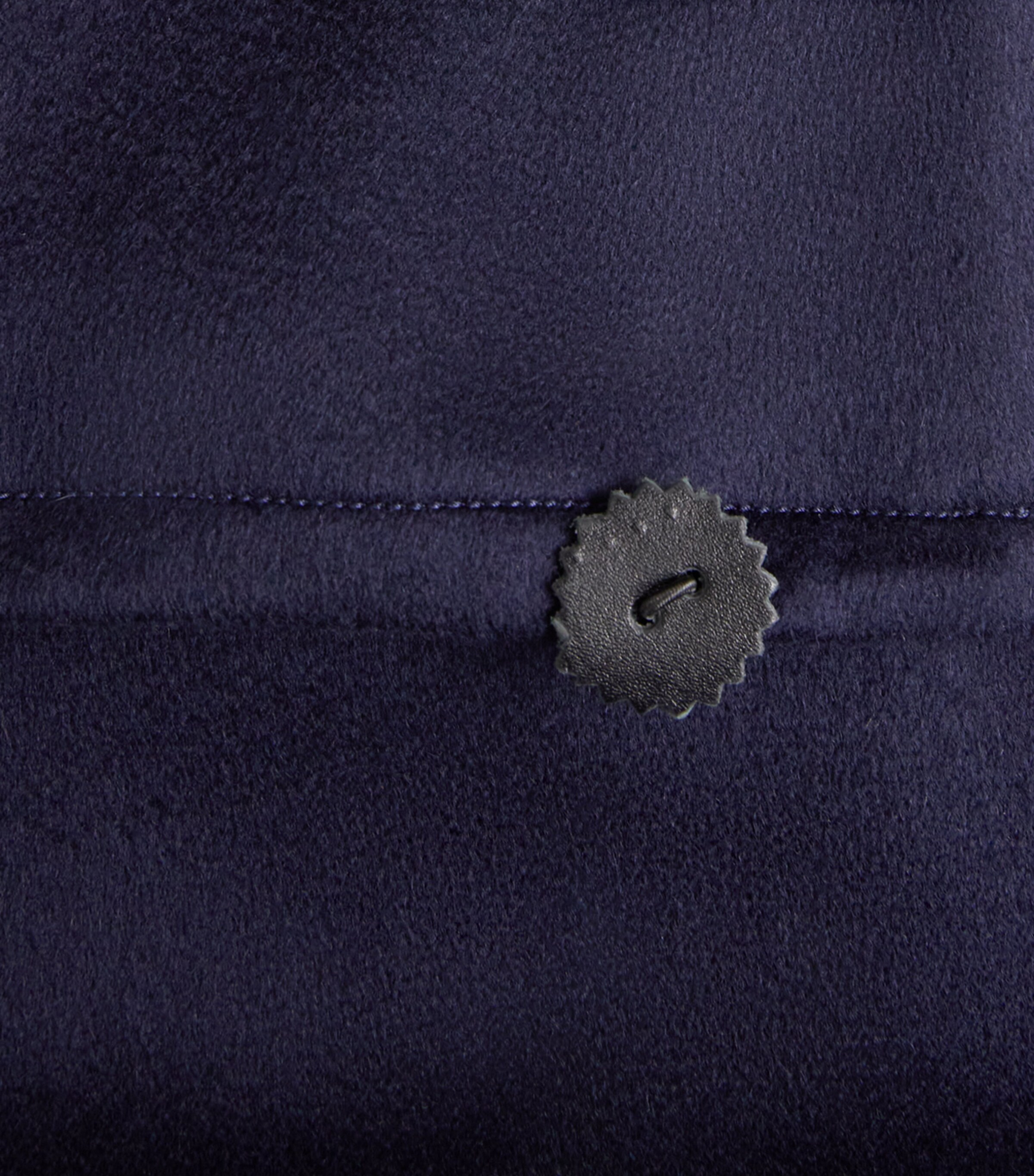 Alan Scott Mens Cashmere-Blend Track Sweater Midnight Image 6