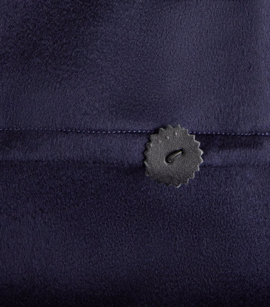 Alan Scott Mens Cashmere-Blend Track Sweater Midnight Image 6
