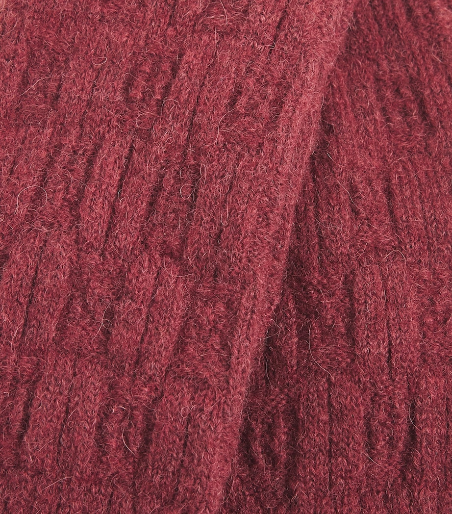 Alpaca-Blend Brick Wall Socks 5950 CAYENNE Image 2