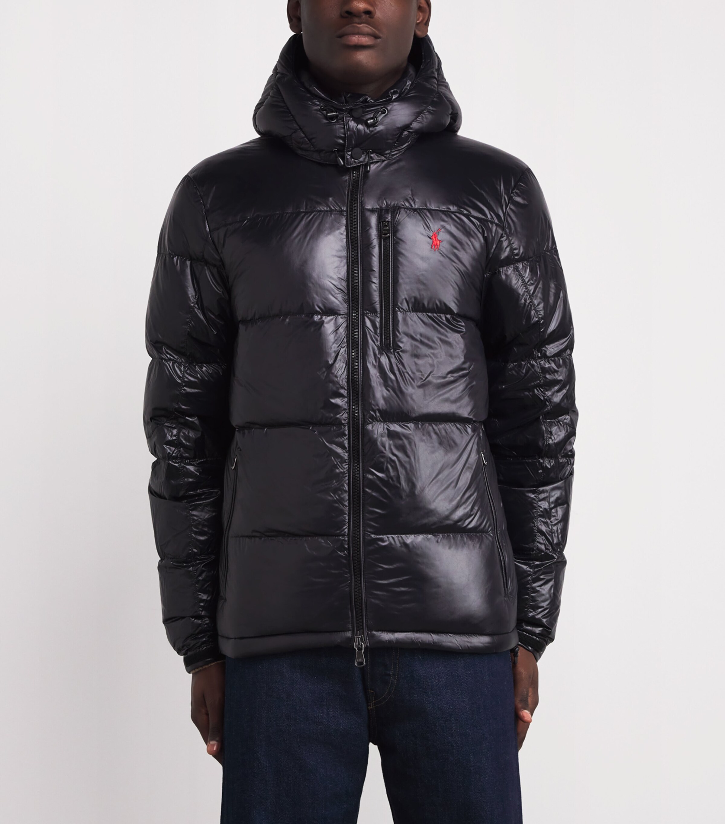 Water-Resistant Down Gorham Puffer Jacket BLACK Image 3