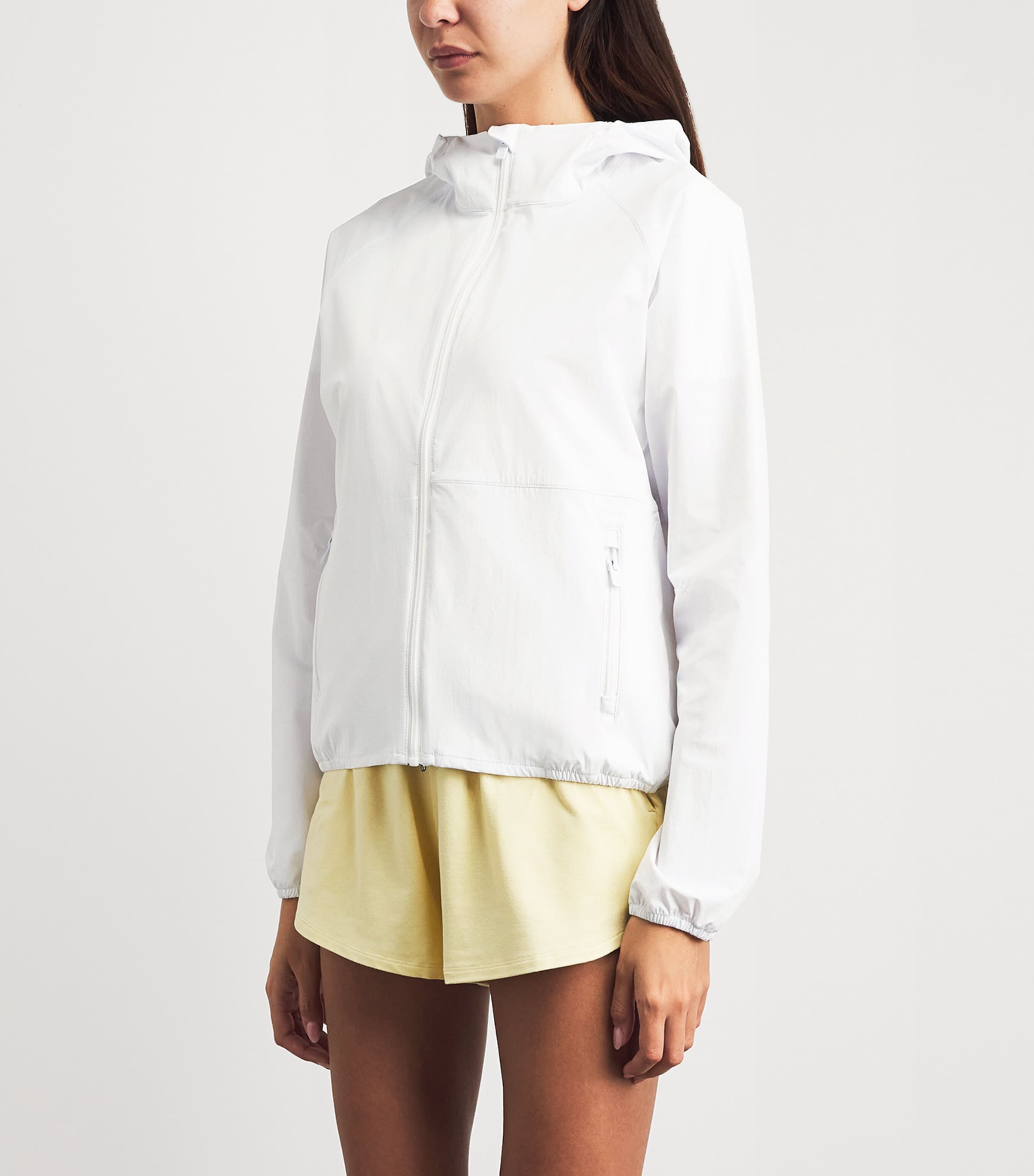 VUORI Womens Renew Trainer Shell Jacket White Image 4