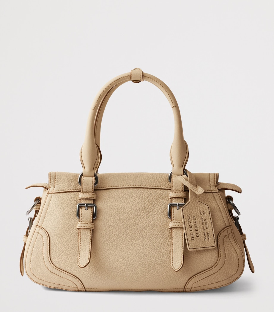 Large Leather Top-Handle Bag F0036 Image 3