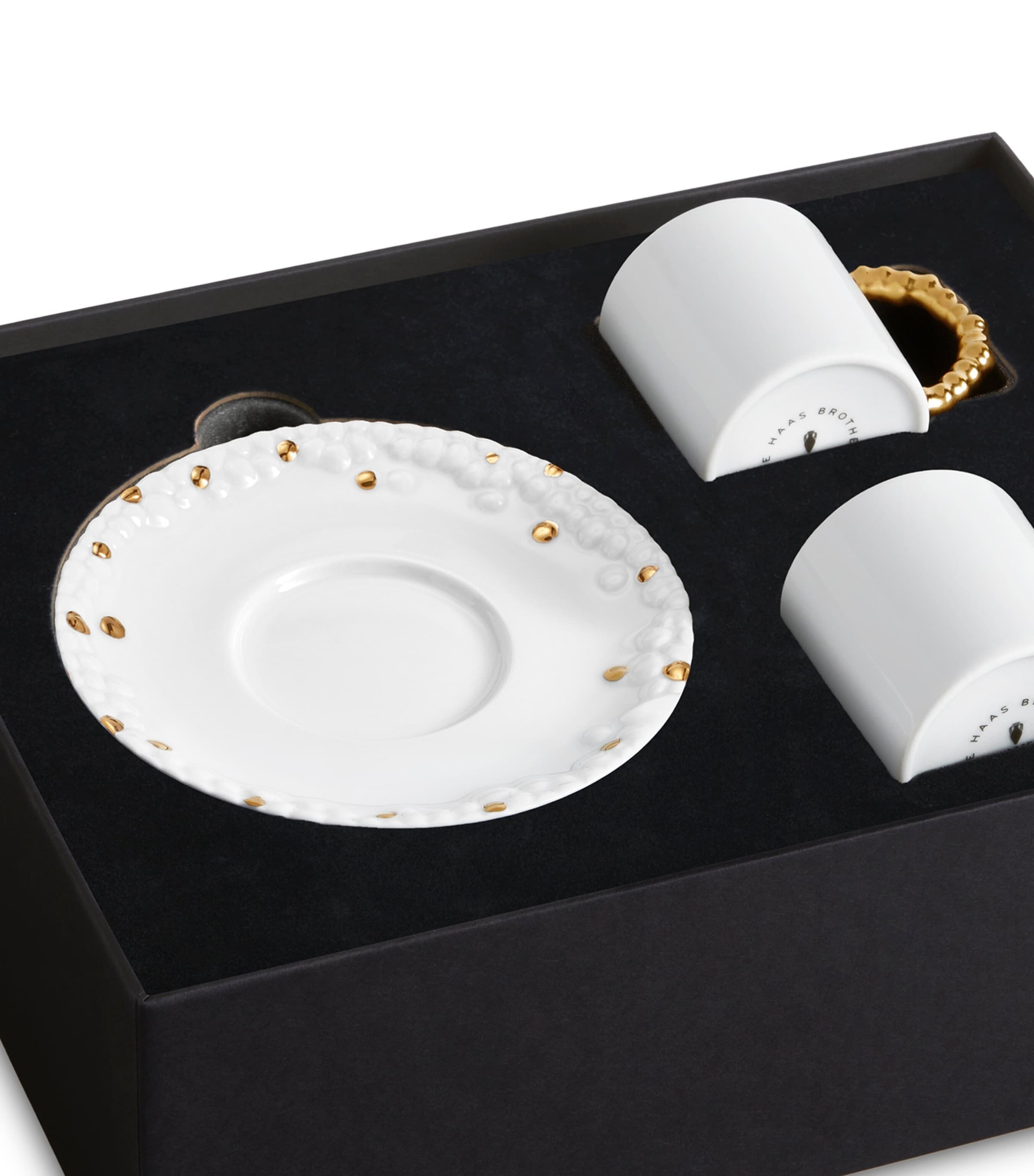 L'Objet Set of 2 Haas Mojave Espresso Cups and Saucers — photo 3