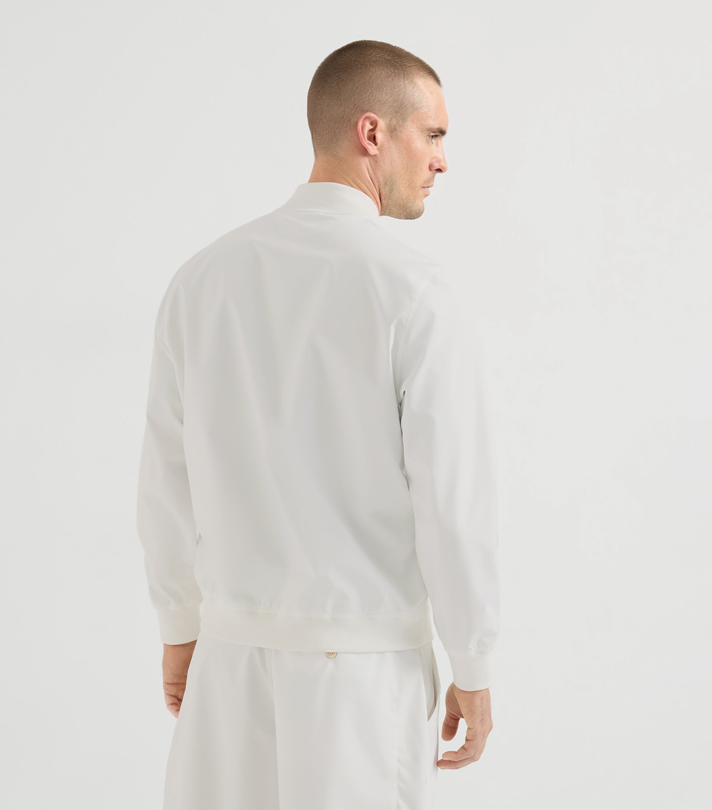 Brunello Cucinelli Mens Crest Zip-Up Sweatshirt Image 3