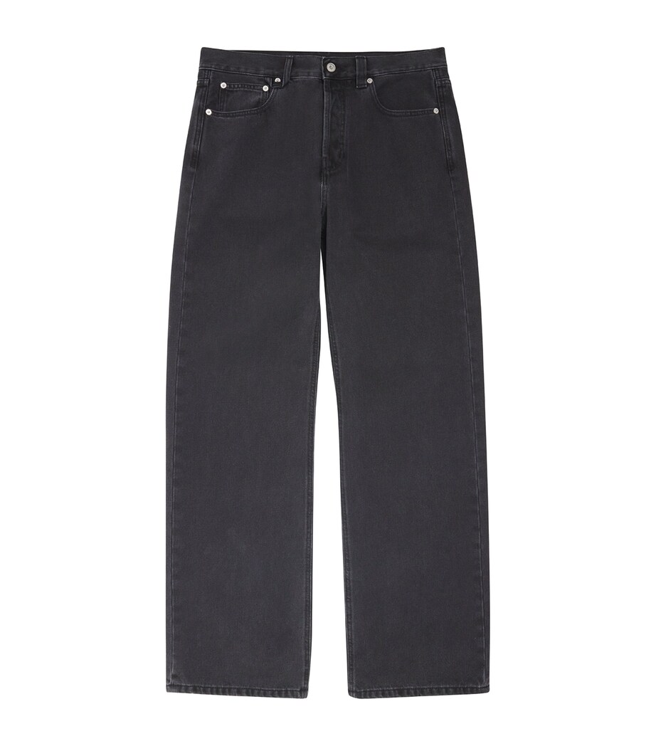 Jacquemus Mens Le de Nîmes Wide-Leg Jeans Black Image 1