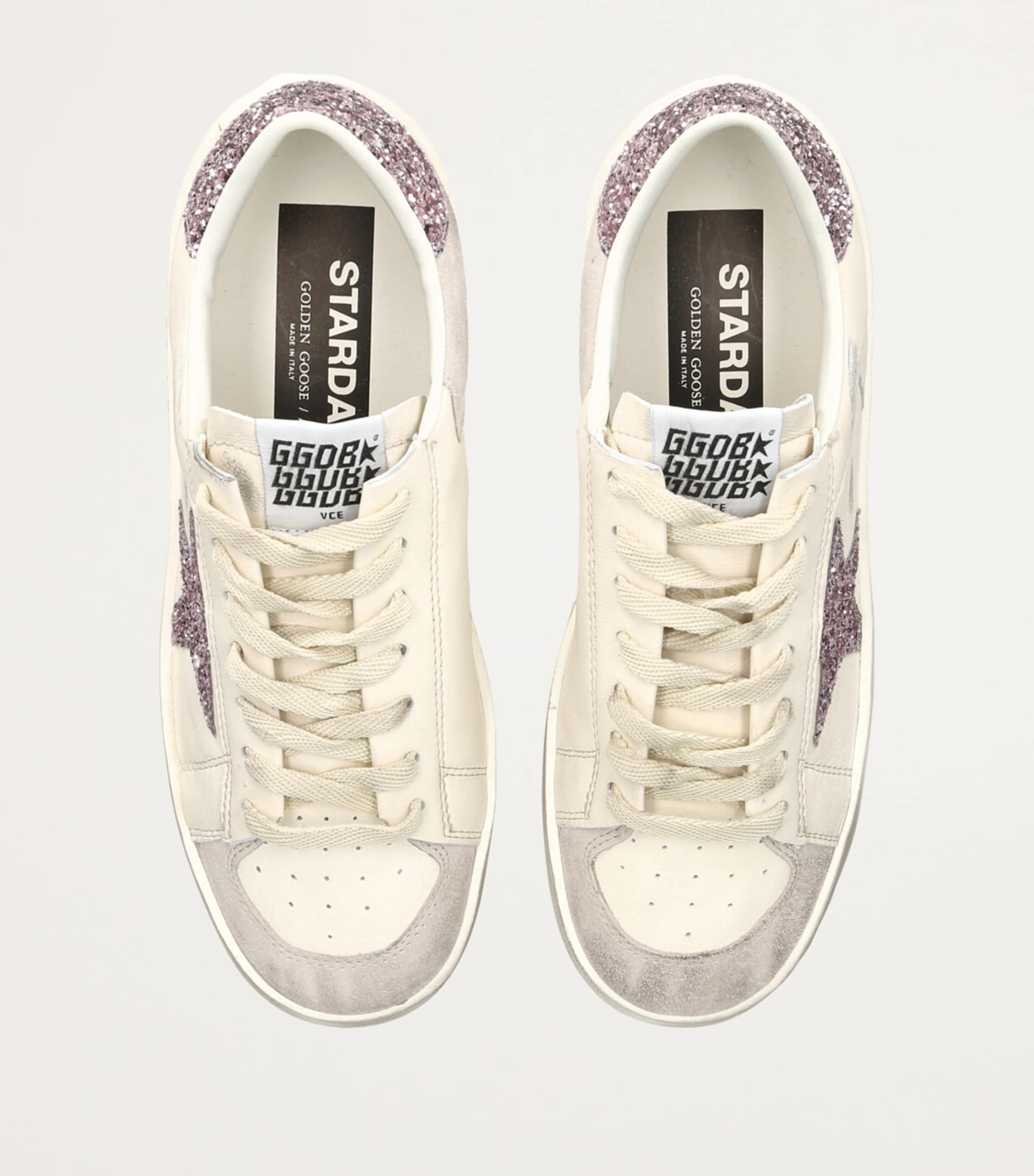 Golden Goose Leather Stardan Sneakers White/comb Image 6