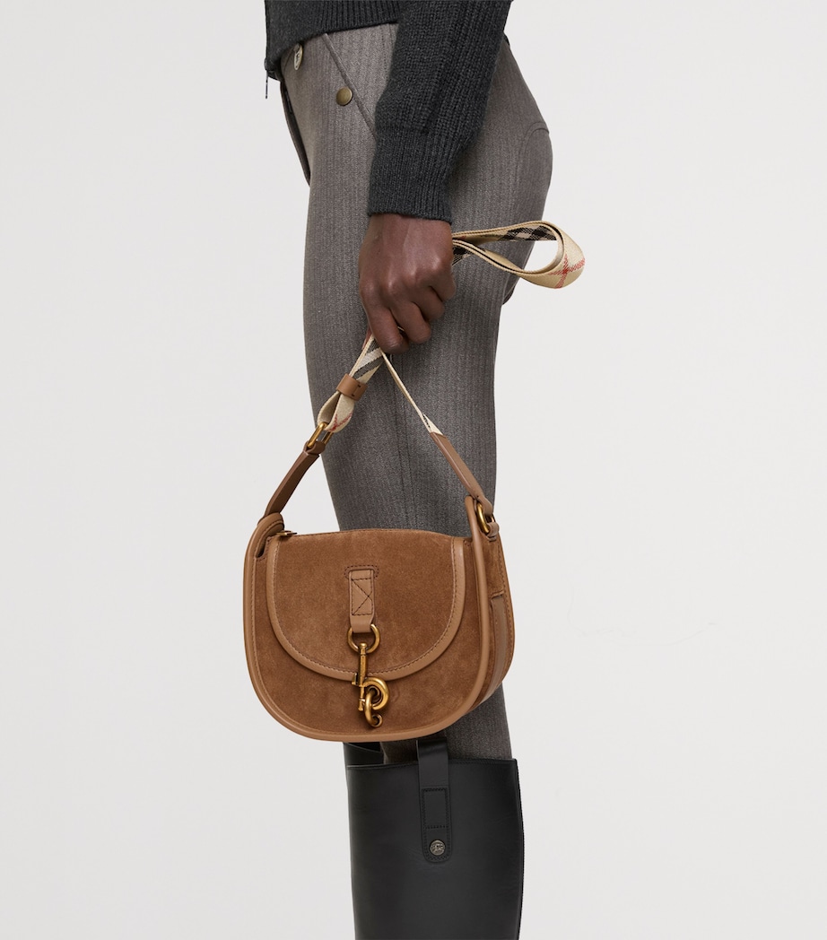 Mini Suede B Clip Cross-Body Bag HAZEL Image 2