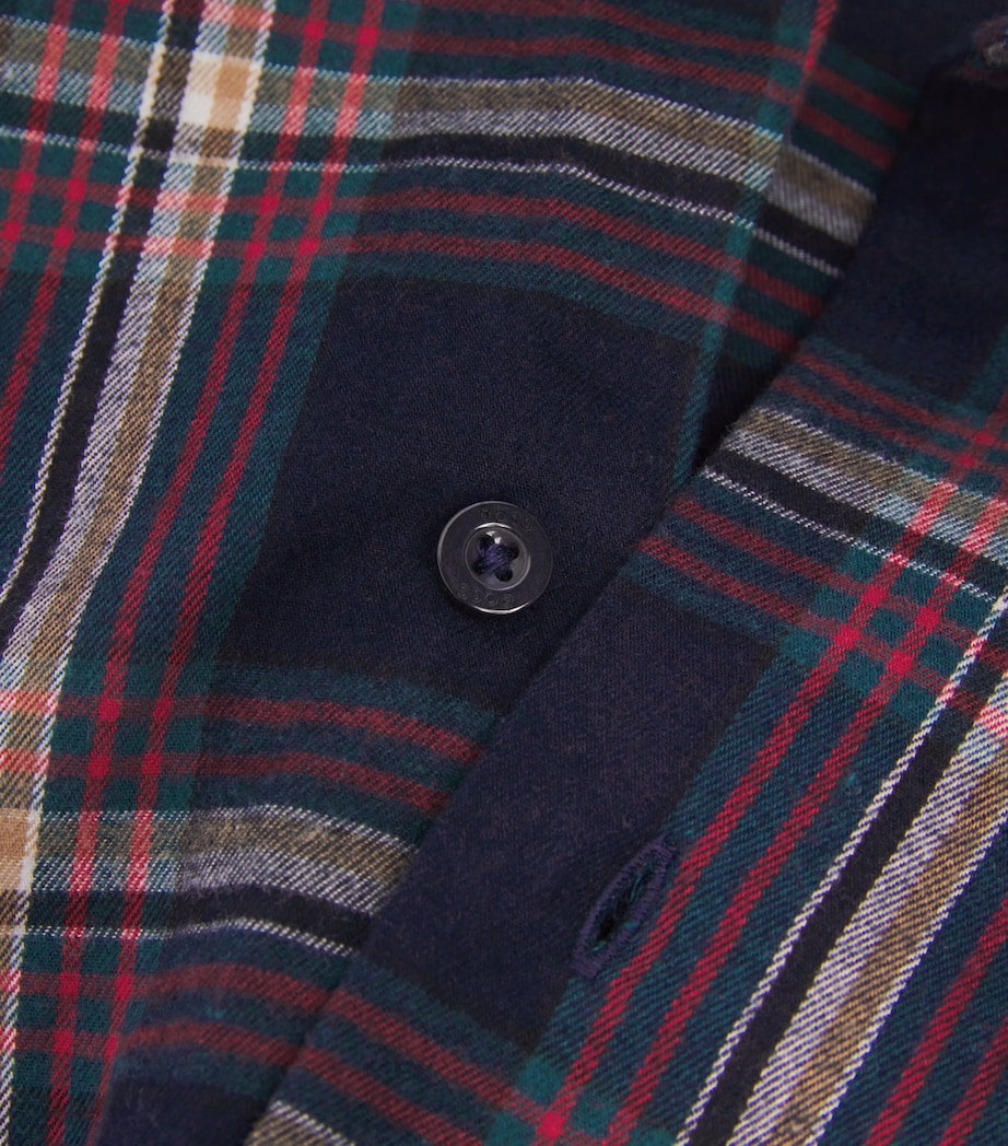 Cotton-Blend Check Pyjama Set 460 OPEN BLUE Image 5