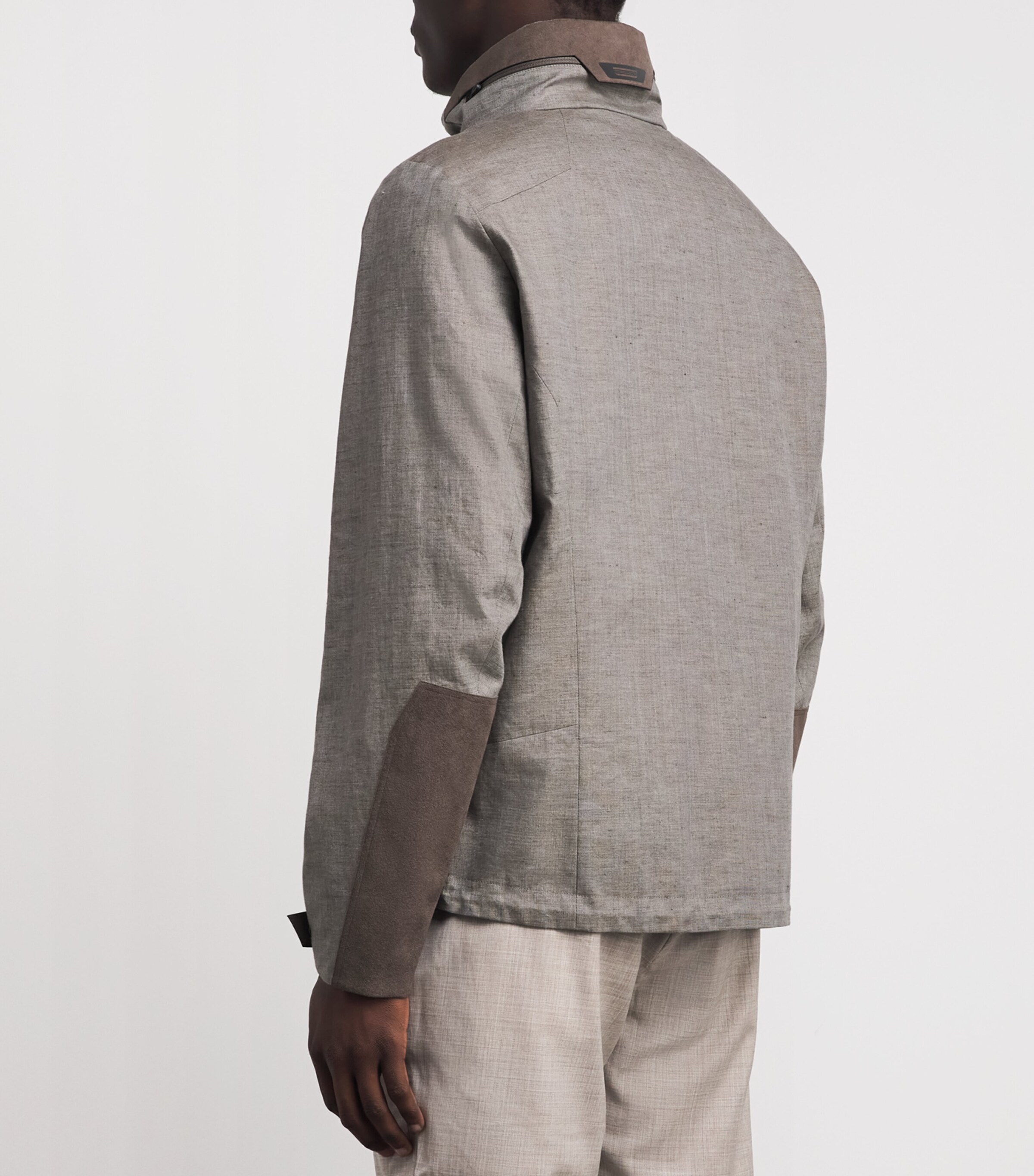 Sease Mens Water-Resistant Linen Cruise 2.0 Jacket Wombat Image 5