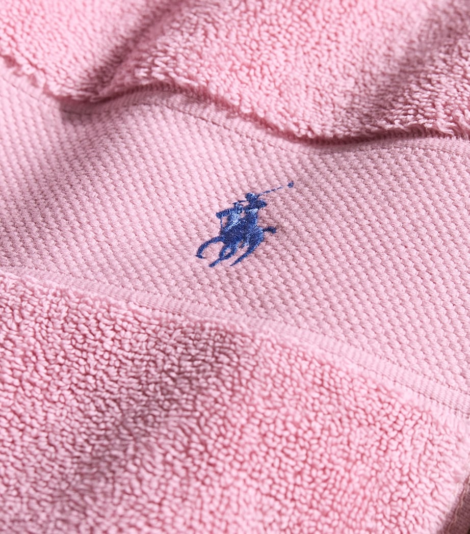 Polo Player Hand Towel (55cm x 90cm) CARMEL PINK Image 5