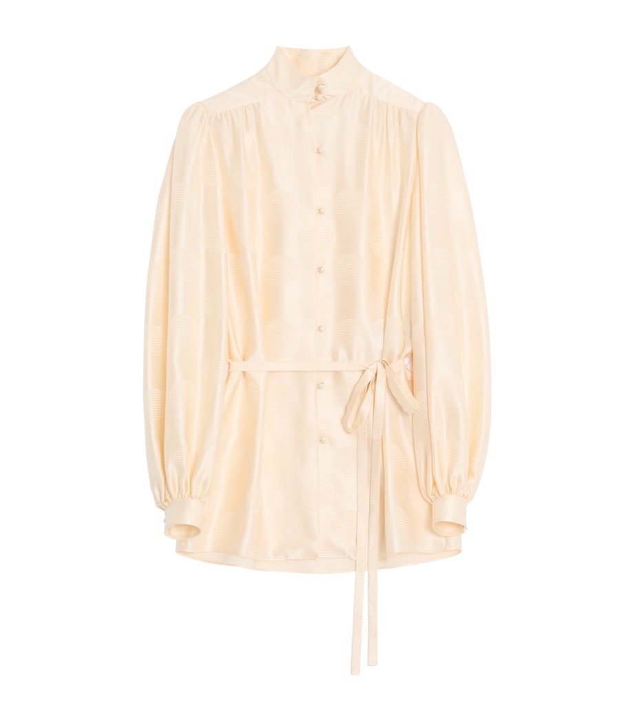 Valentino Womens Silk Tie Shirt Image 1