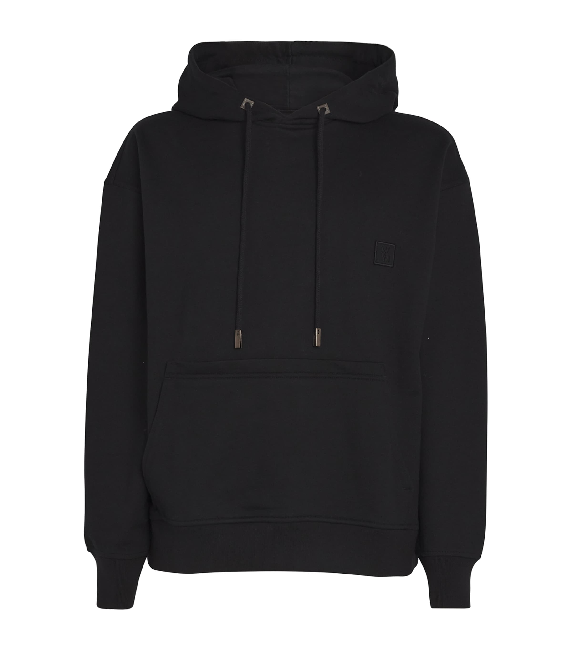 Wooyoungmi Cotton-jersey Printed Hoodie In Black