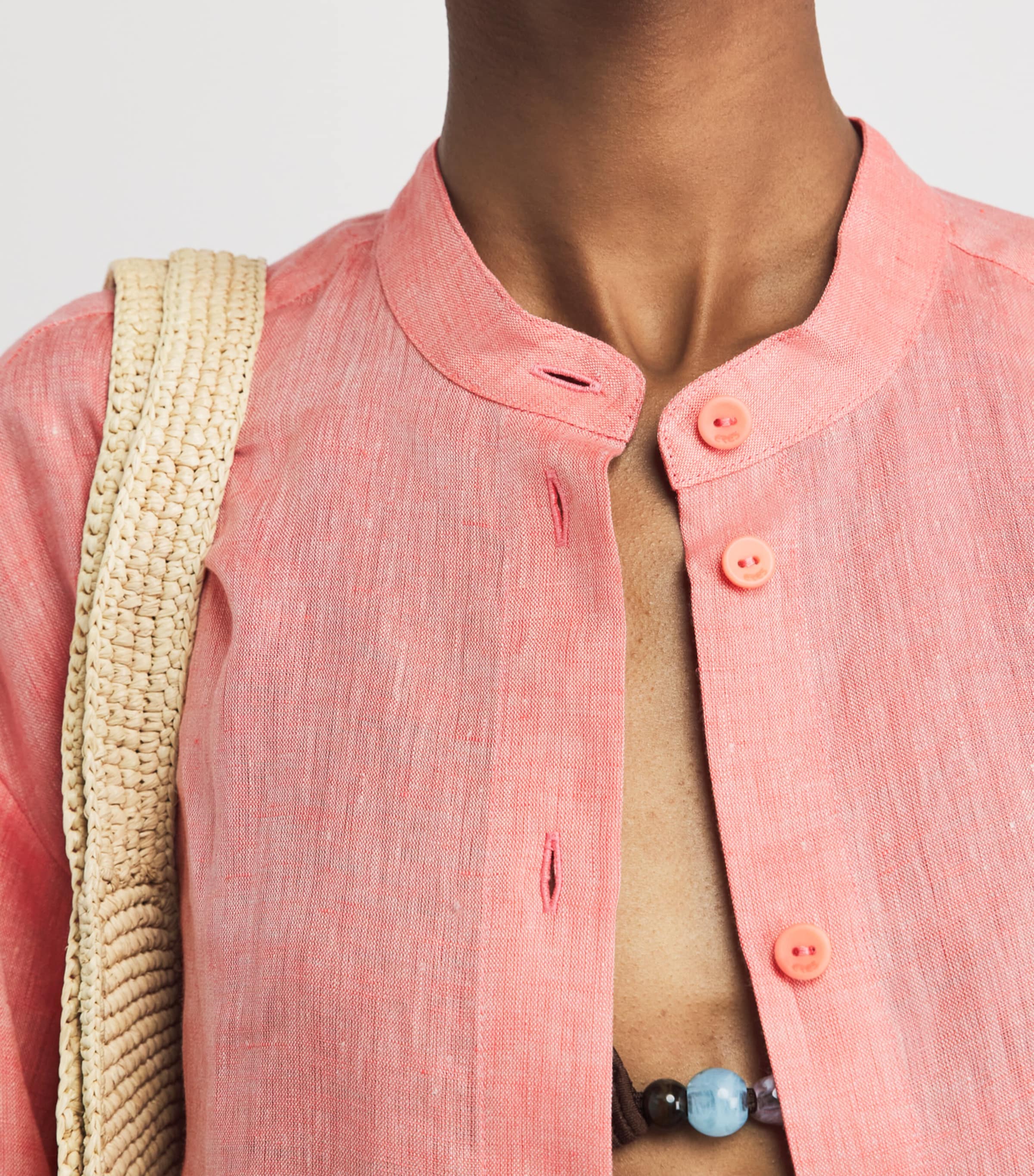 Eres Womens Linen Exact Shirt Gourmand Image 6