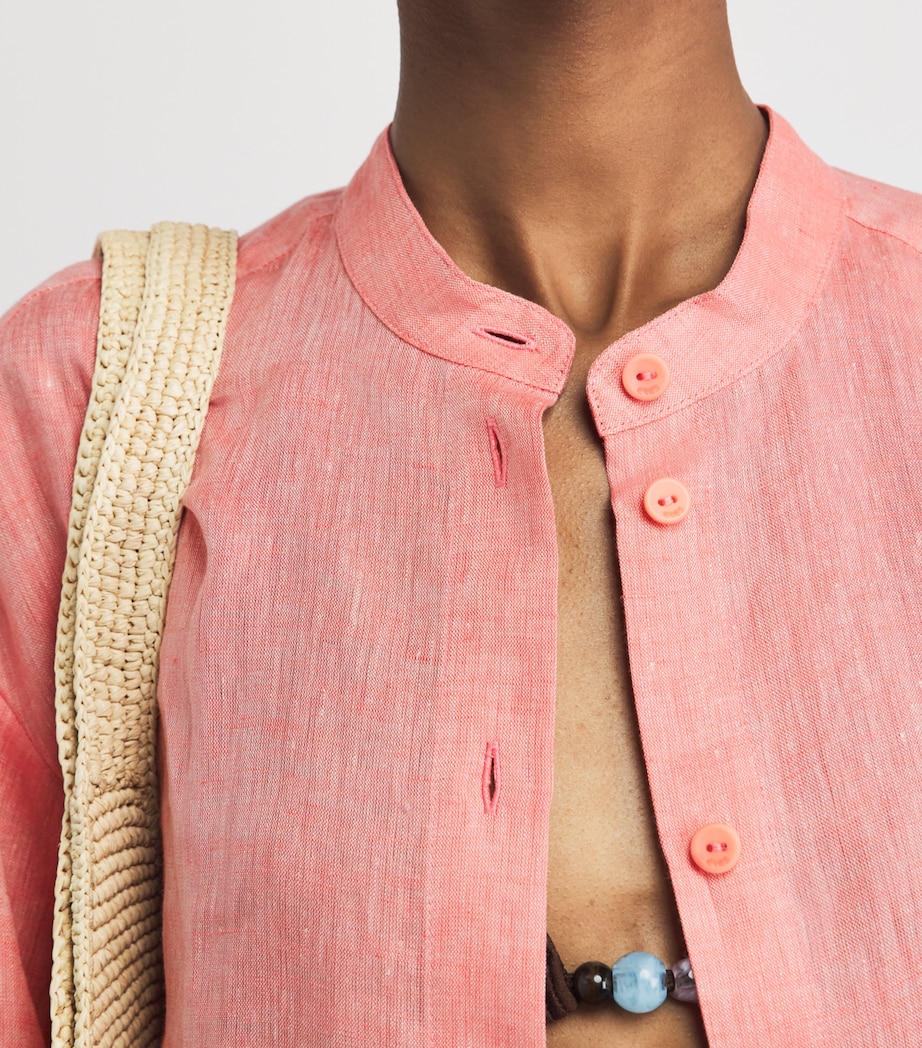 Eres Womens Linen Exact Shirt Gourmand Image 6