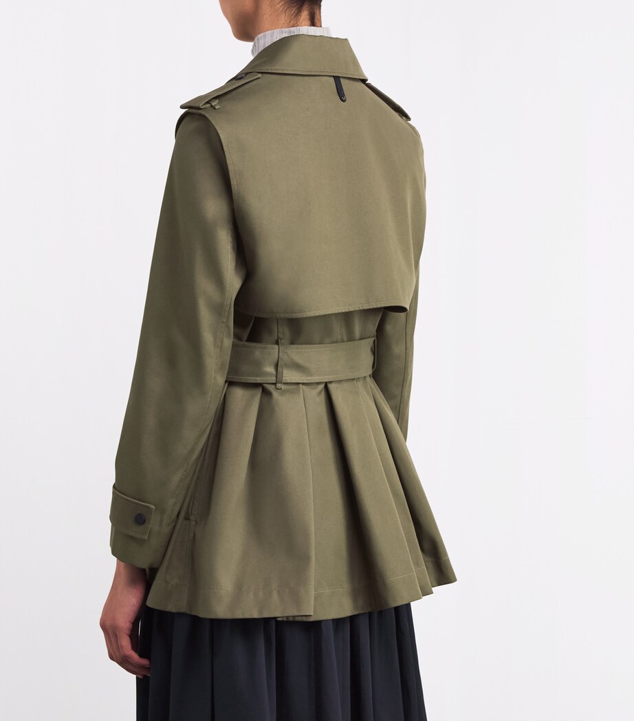 Adva Mid-Length Trench Coat LIGHT MILITARY Image 4