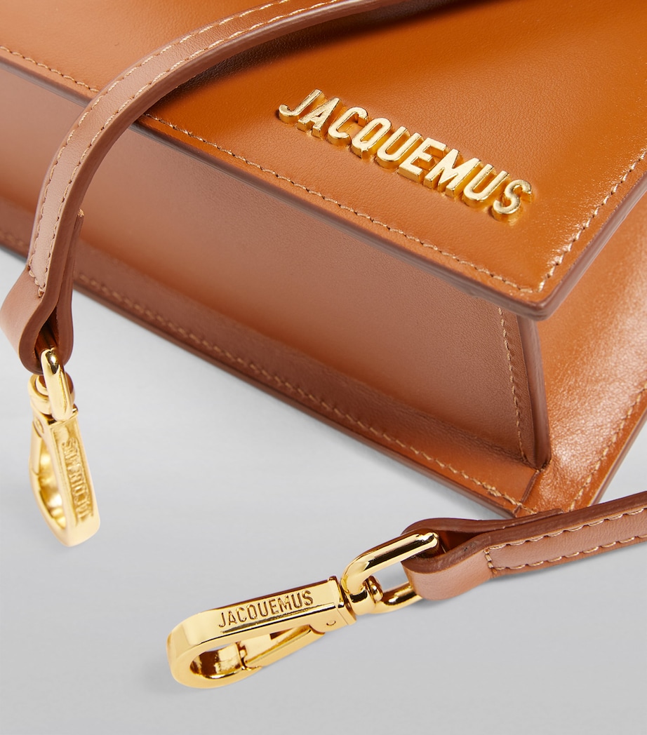 Leather Le Grand Bambino Top-Handle Bag LIGHT BROWN Image 8