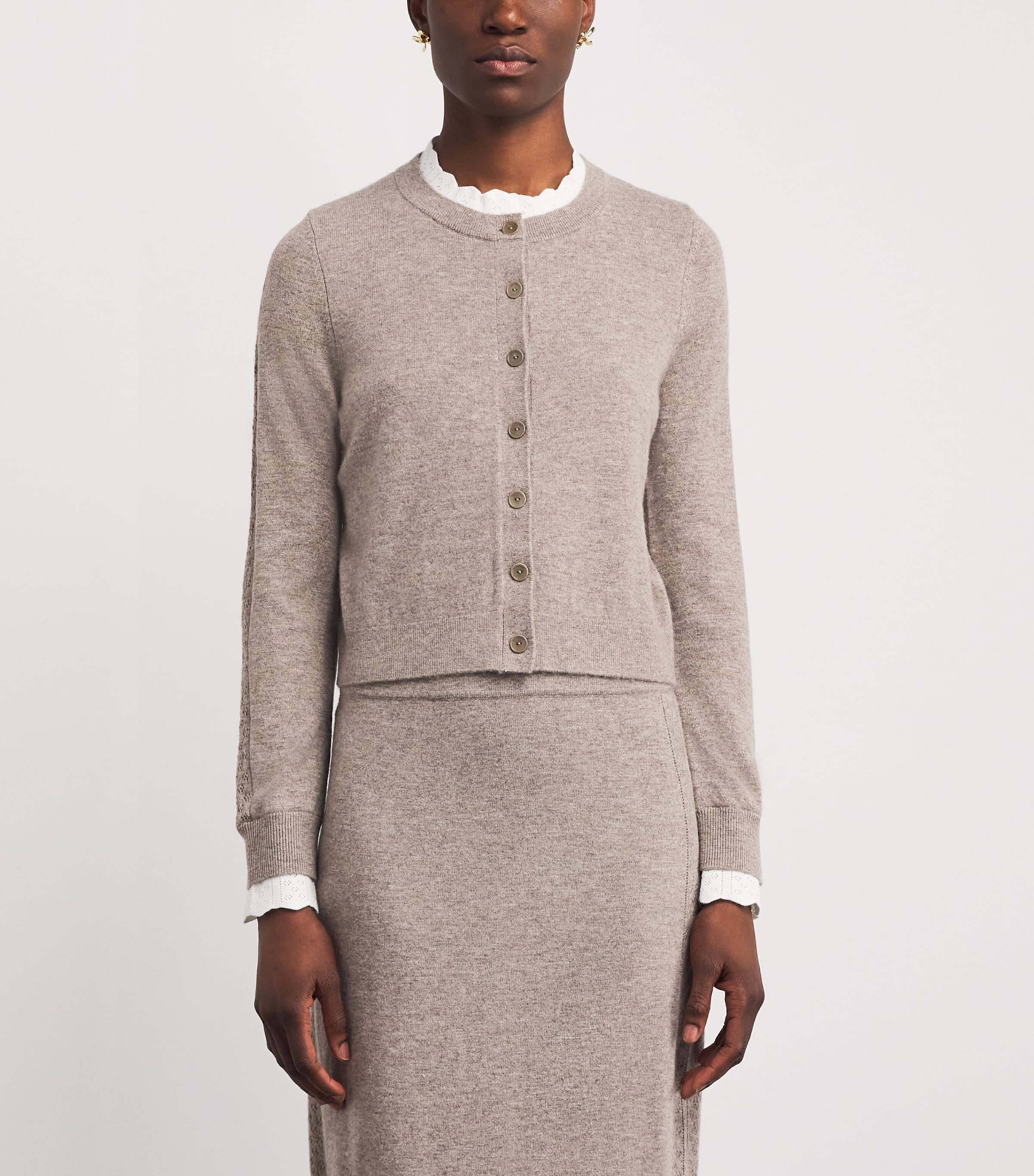 Wool-Cashmere Cardigan CARAMEL Image 3