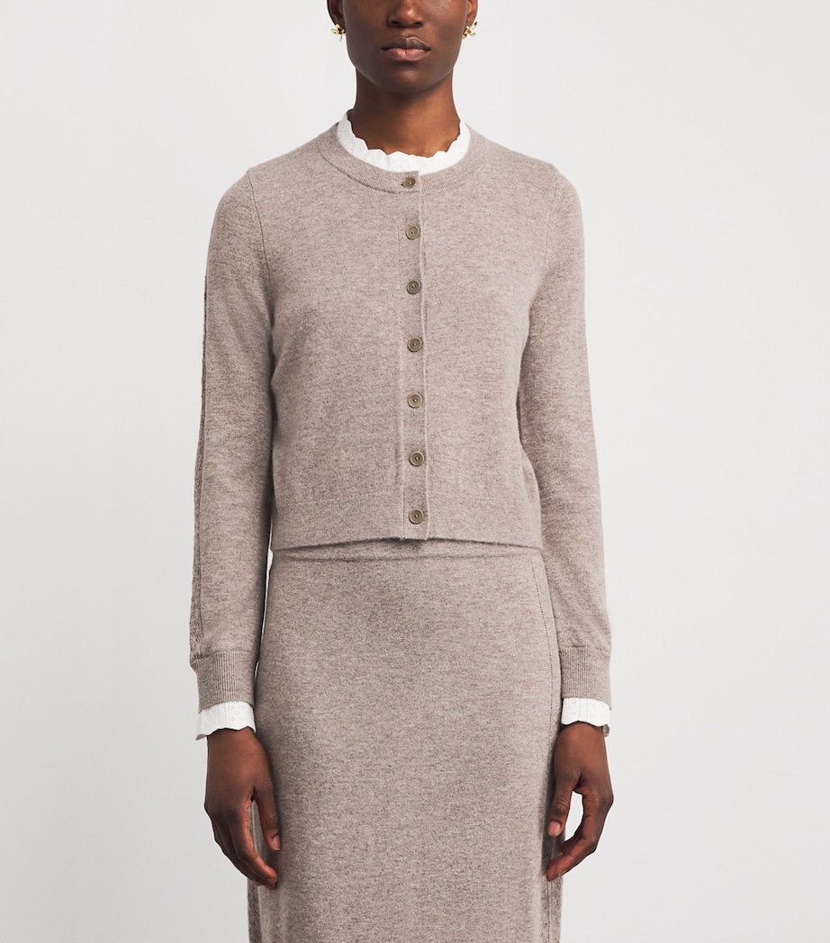 Wool-Cashmere Cardigan CARAMEL Image 3