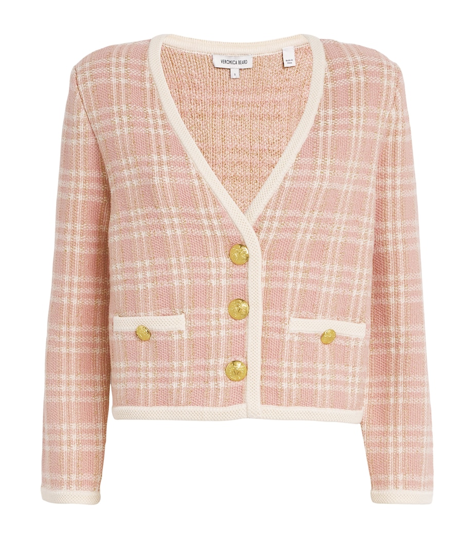 Check Claudine Cardigan W0277 OFF WT/PNK CLY Image 1