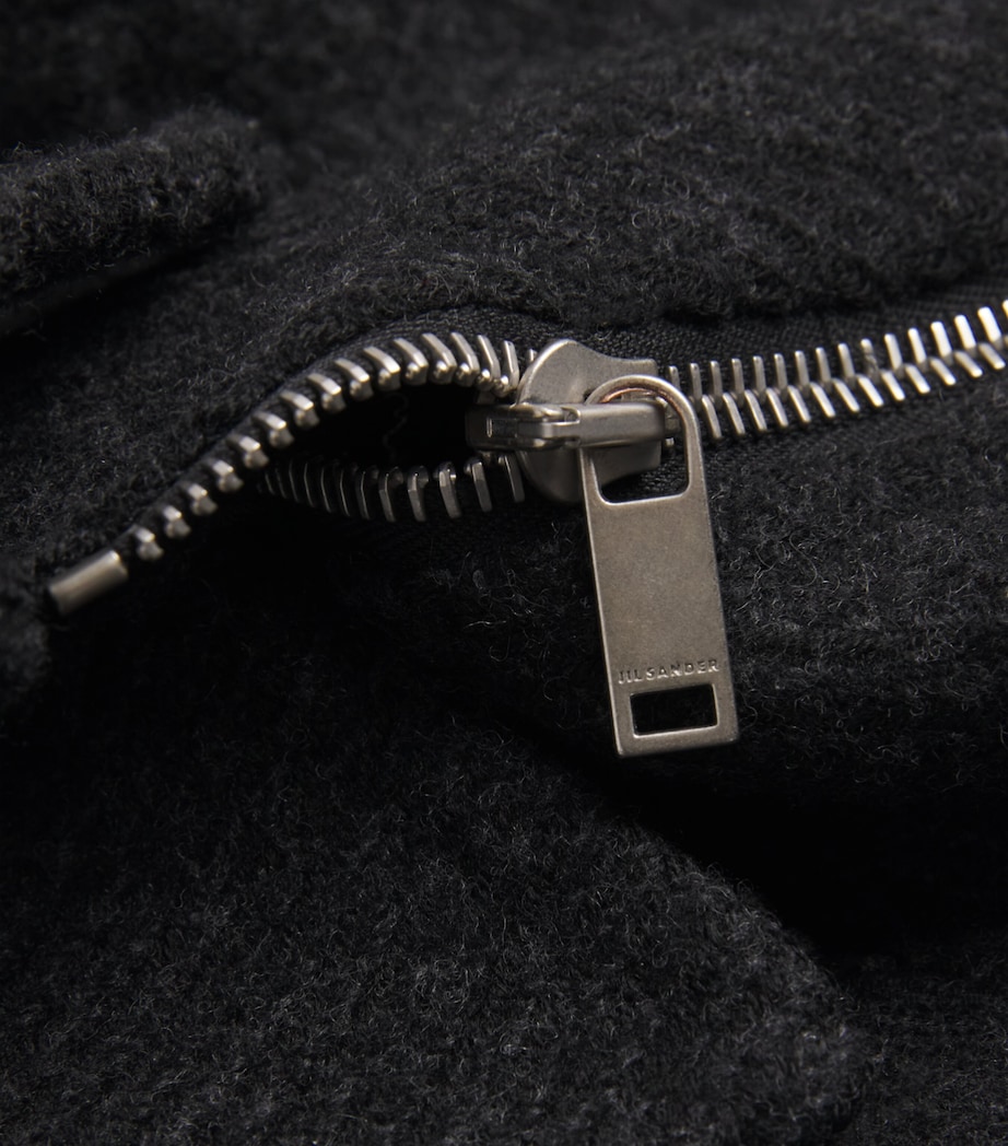 Virgin Wool Bomber Jacket 012 CHARCOAL Image 6