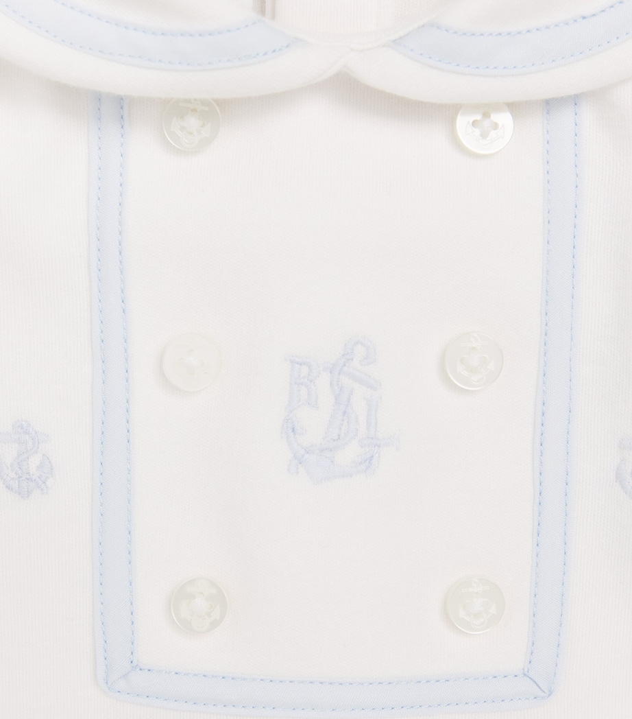 Embroidered Playsuit (3-24 Months) WHITE Image 3