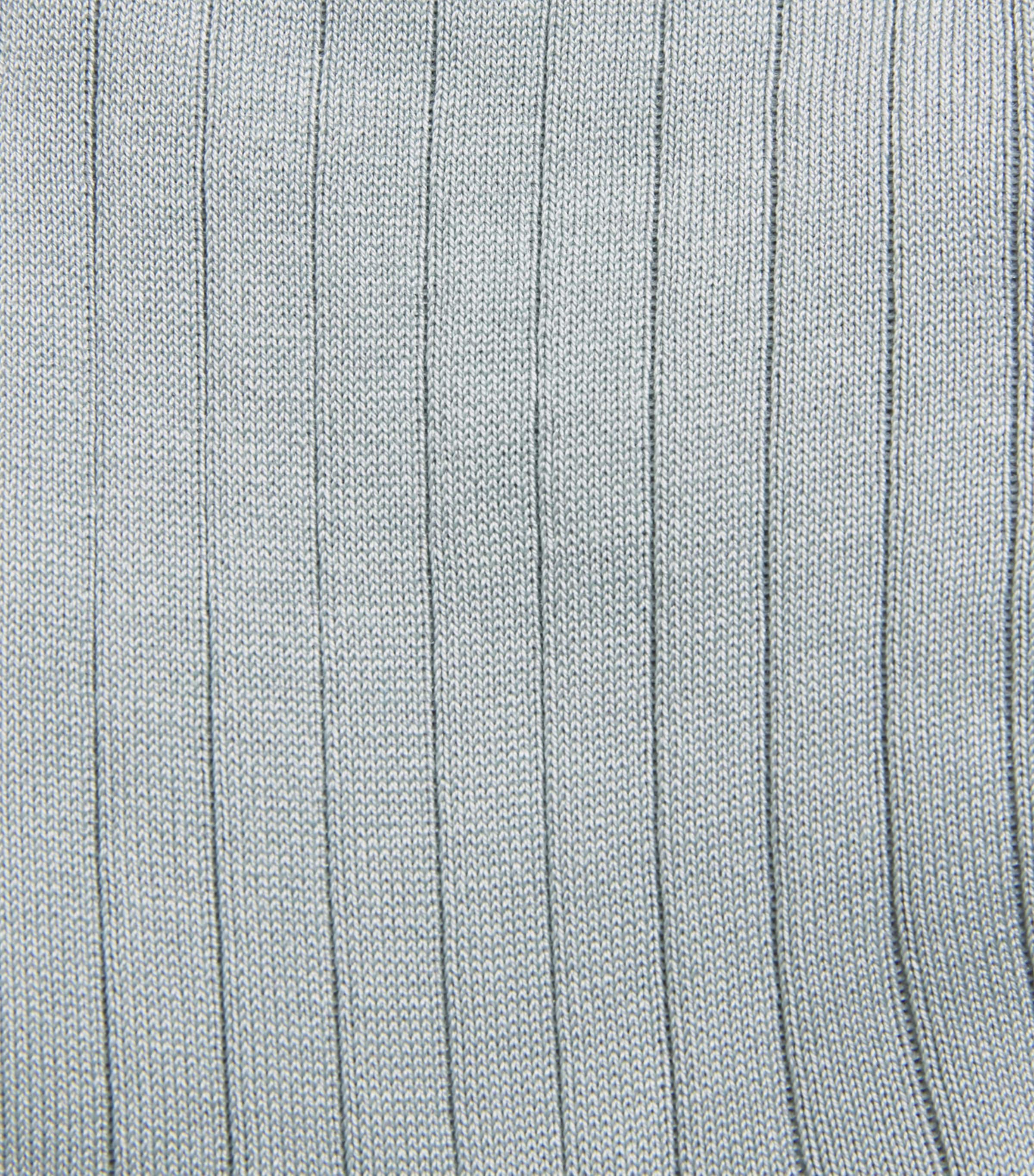 Cotton-Blend Ribbed Socks GREEN Image 2