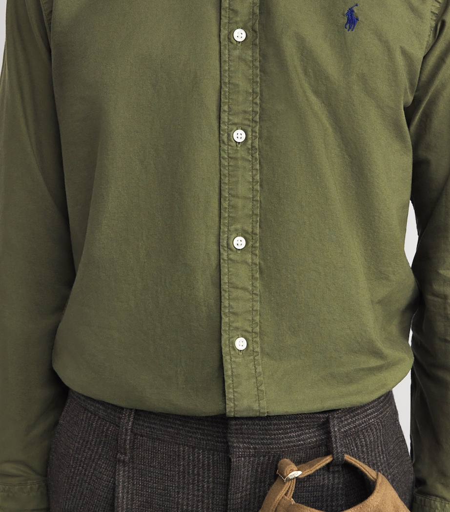 Cotton Custom Fit Oxford Shirt NEW OLIVE Image 6