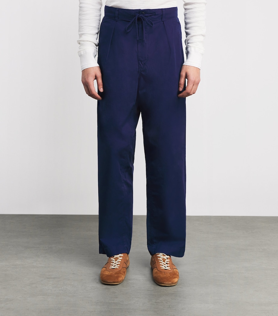 Stretch-Cotton Twill Prepster Trousers SPRING NAVY Image 3