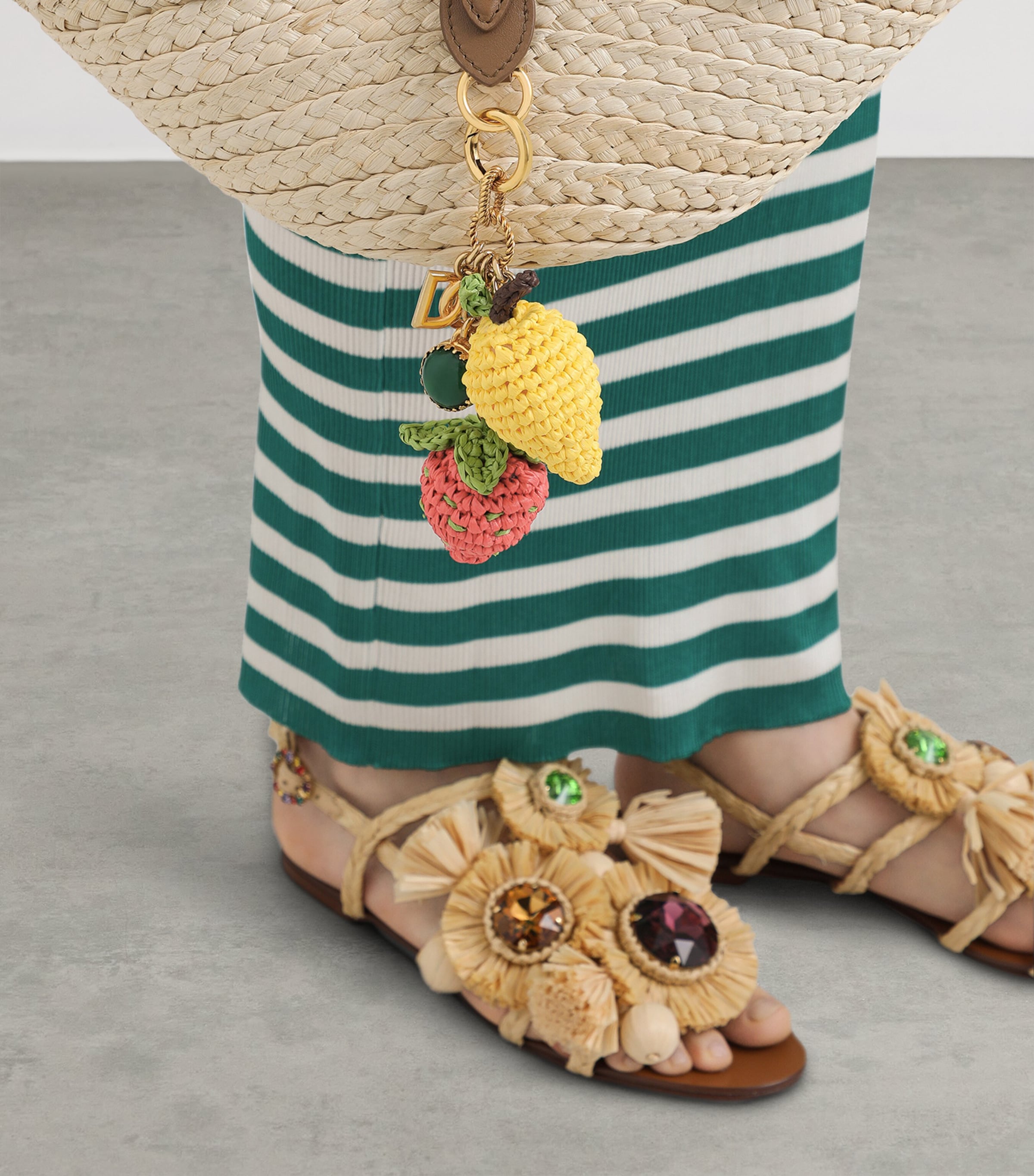 Embellished Fruits Keyring 8J901-MULTICOLOR Image 2