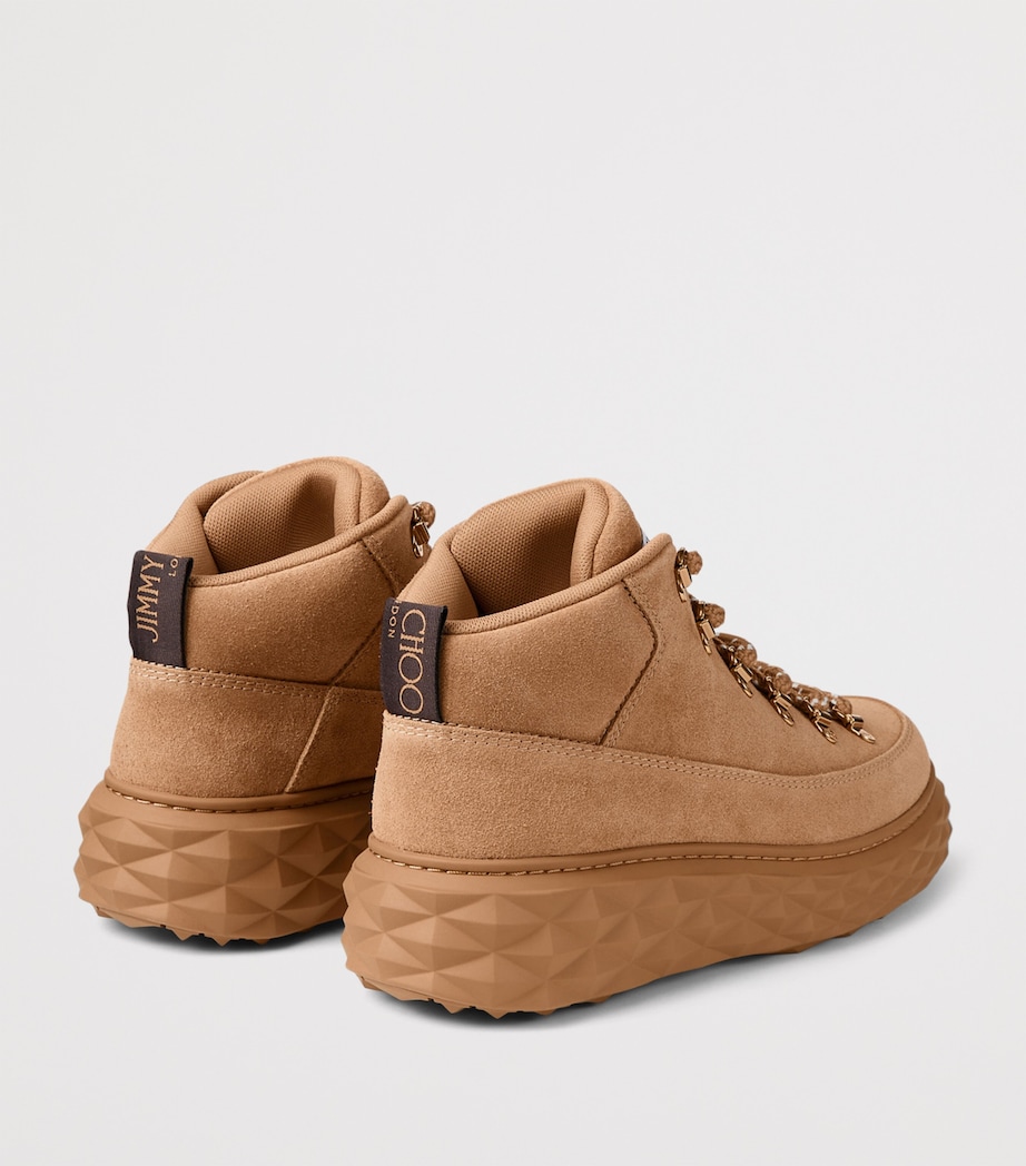 Diamond Maxi Suede Hiking Boots V TOFFEE Image 4