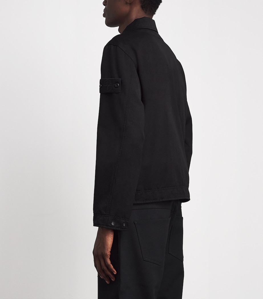 Stone Island Mens Virgin Wool-Cotton Gabardine-TC_S.I. Ghost Jacket Image 5