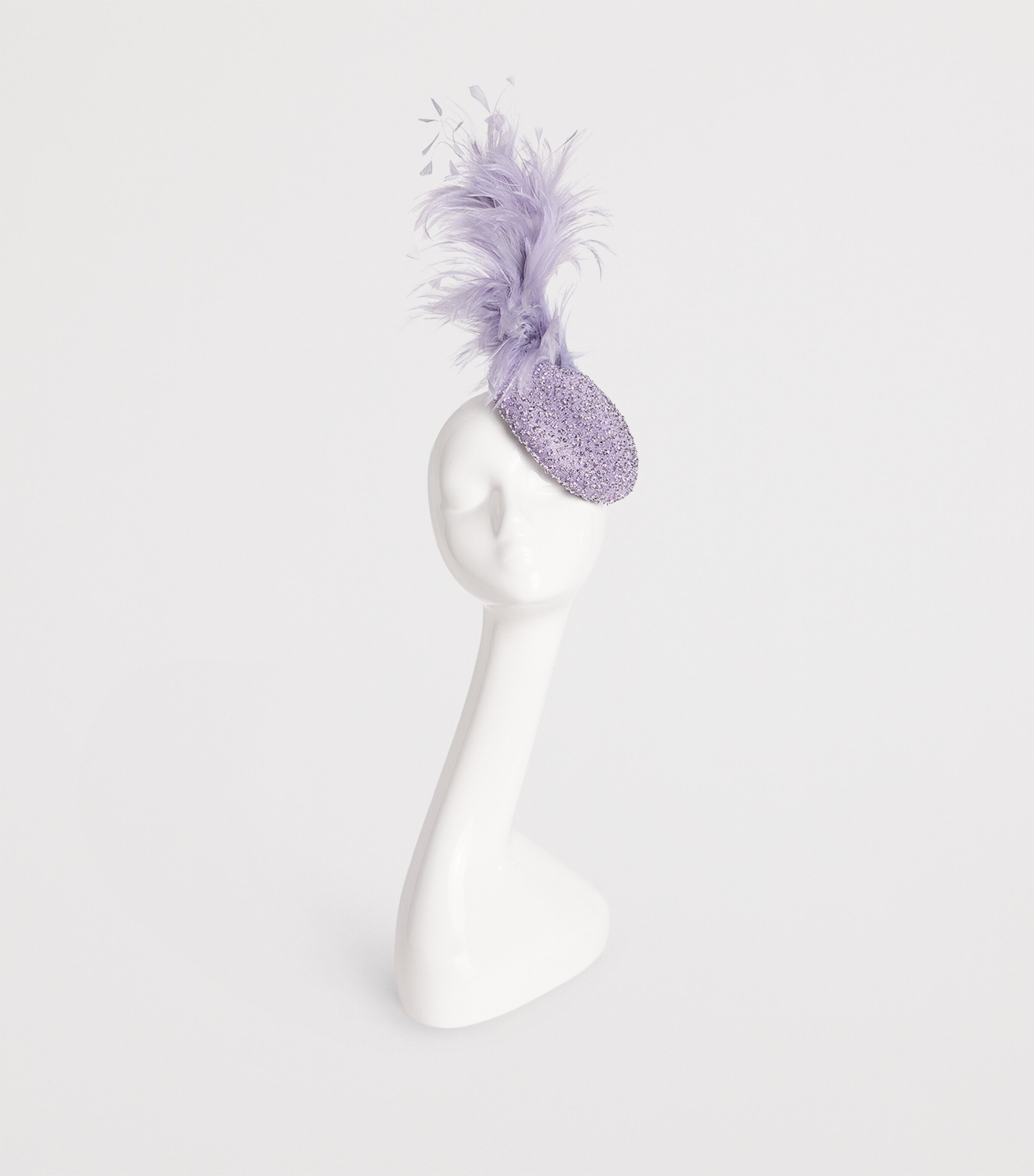Embellished Bellini Fascinator LILAC / SILVER Image 2