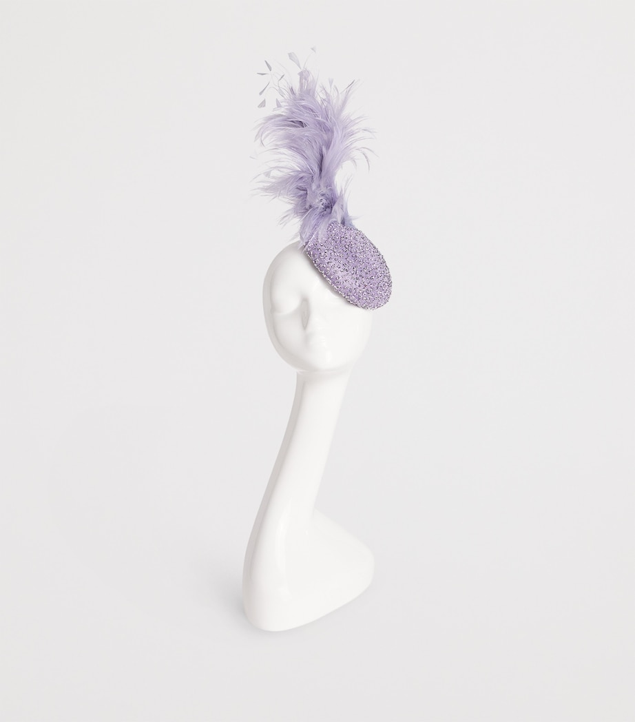 Embellished Bellini Fascinator LILAC / SILVER Image 2