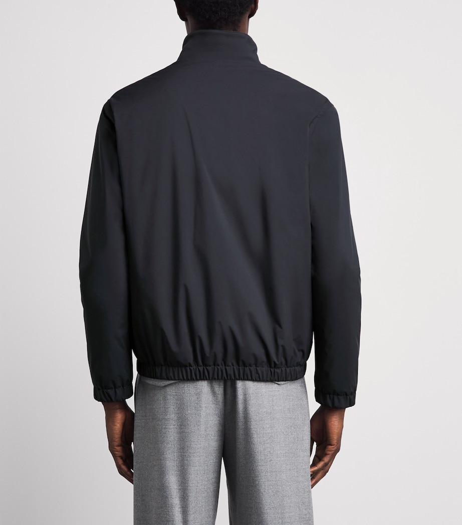 Lardini Mens Shell Bomber Jacket Navy Image 5