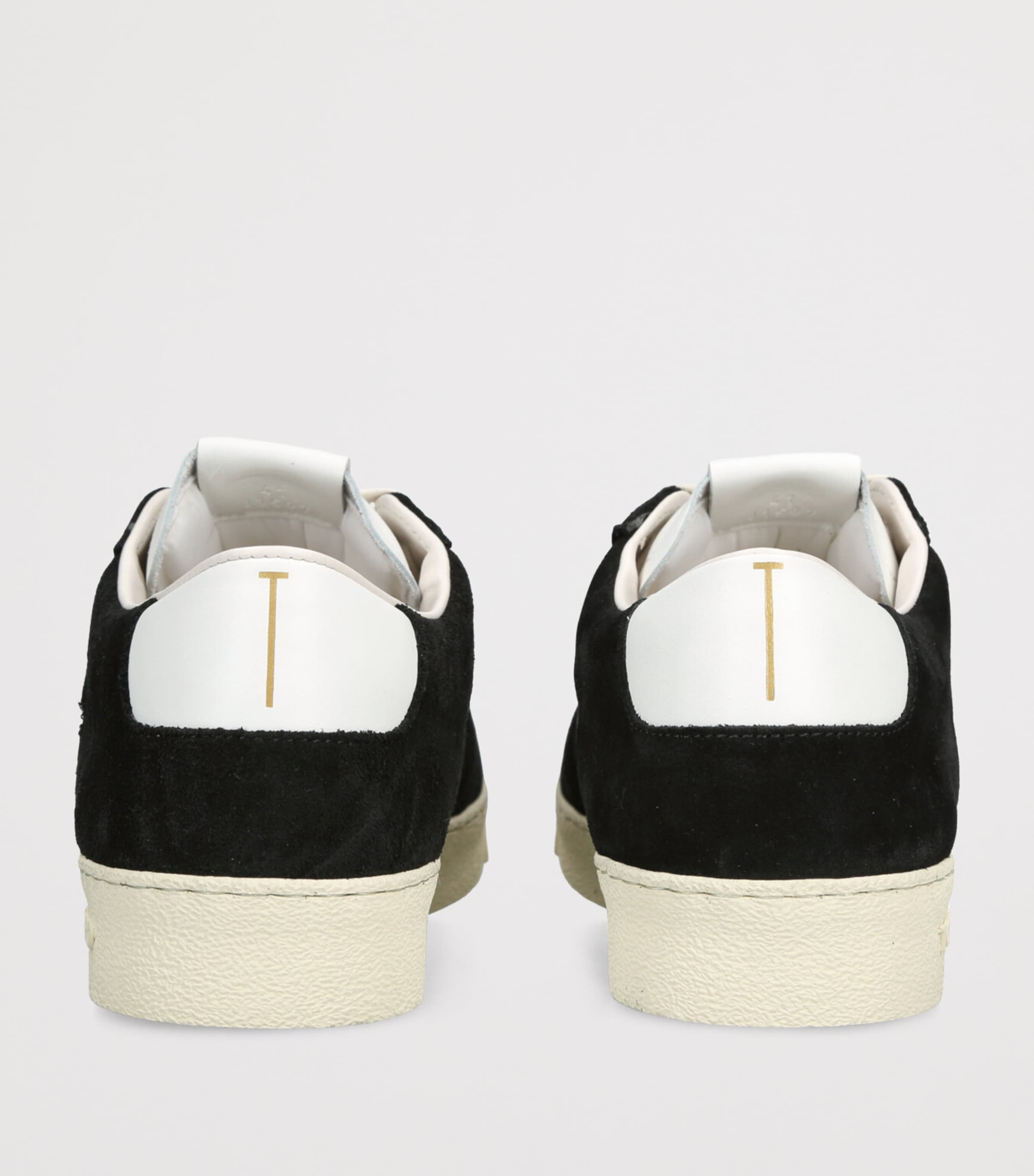 Leather-Suede Terence Sneakers BLK/WHITE Image 2