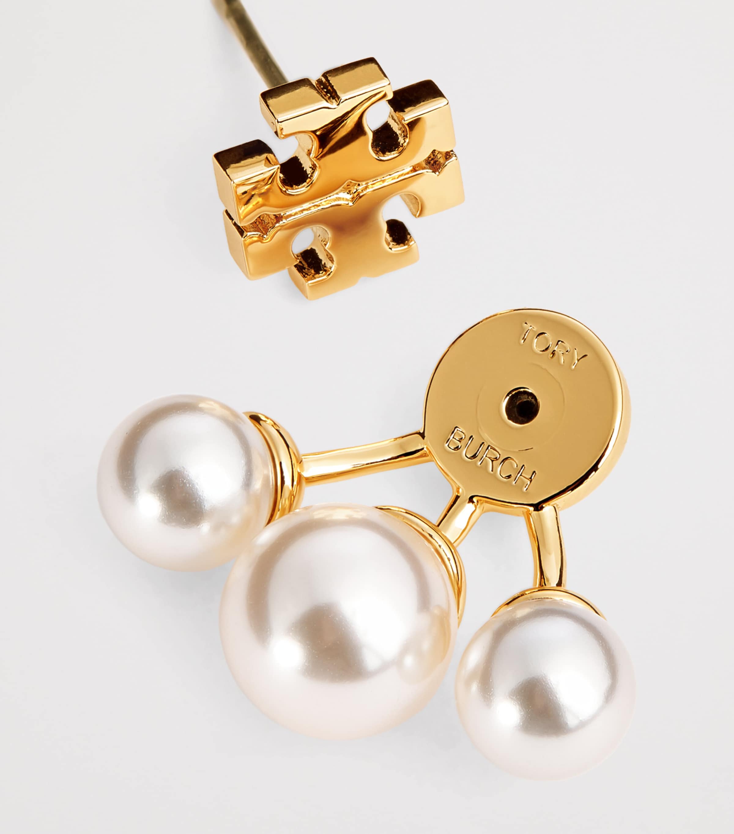 Faux-Pearl Kira Earrings TORY GOLD / CREAM Image 6