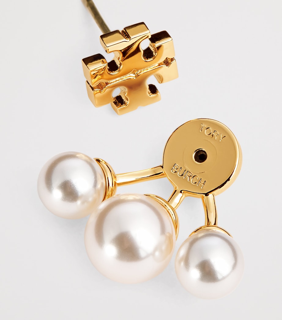 Faux-Pearl Kira Earrings TORY GOLD / CREAM Image 6