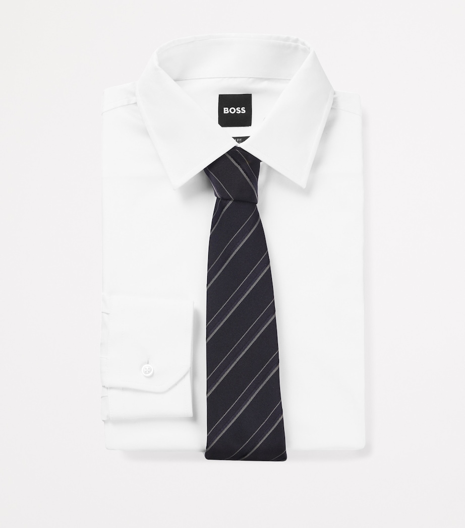 BOSS Silk-Blend Striped Tie Image 2