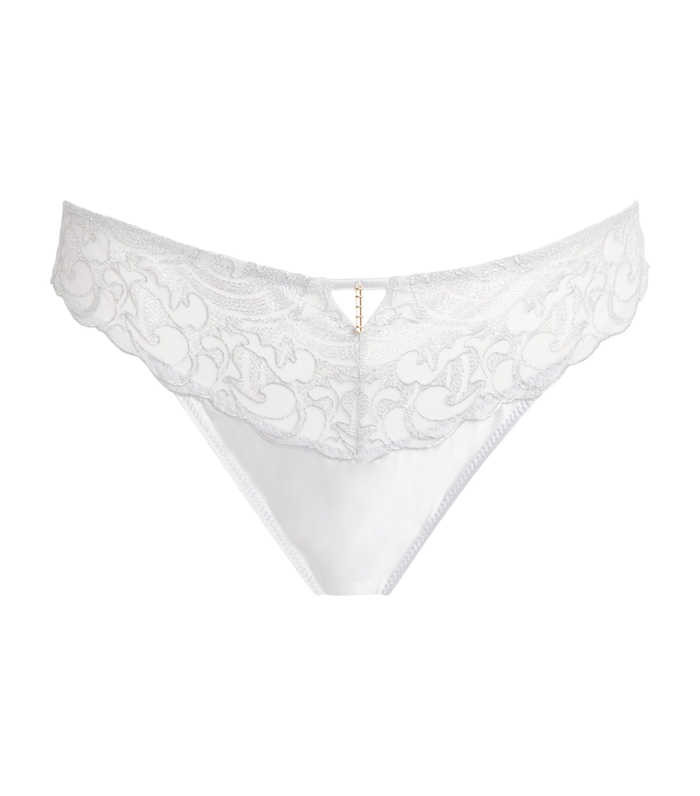 Aubade Lace-trim Italian Briefs In White