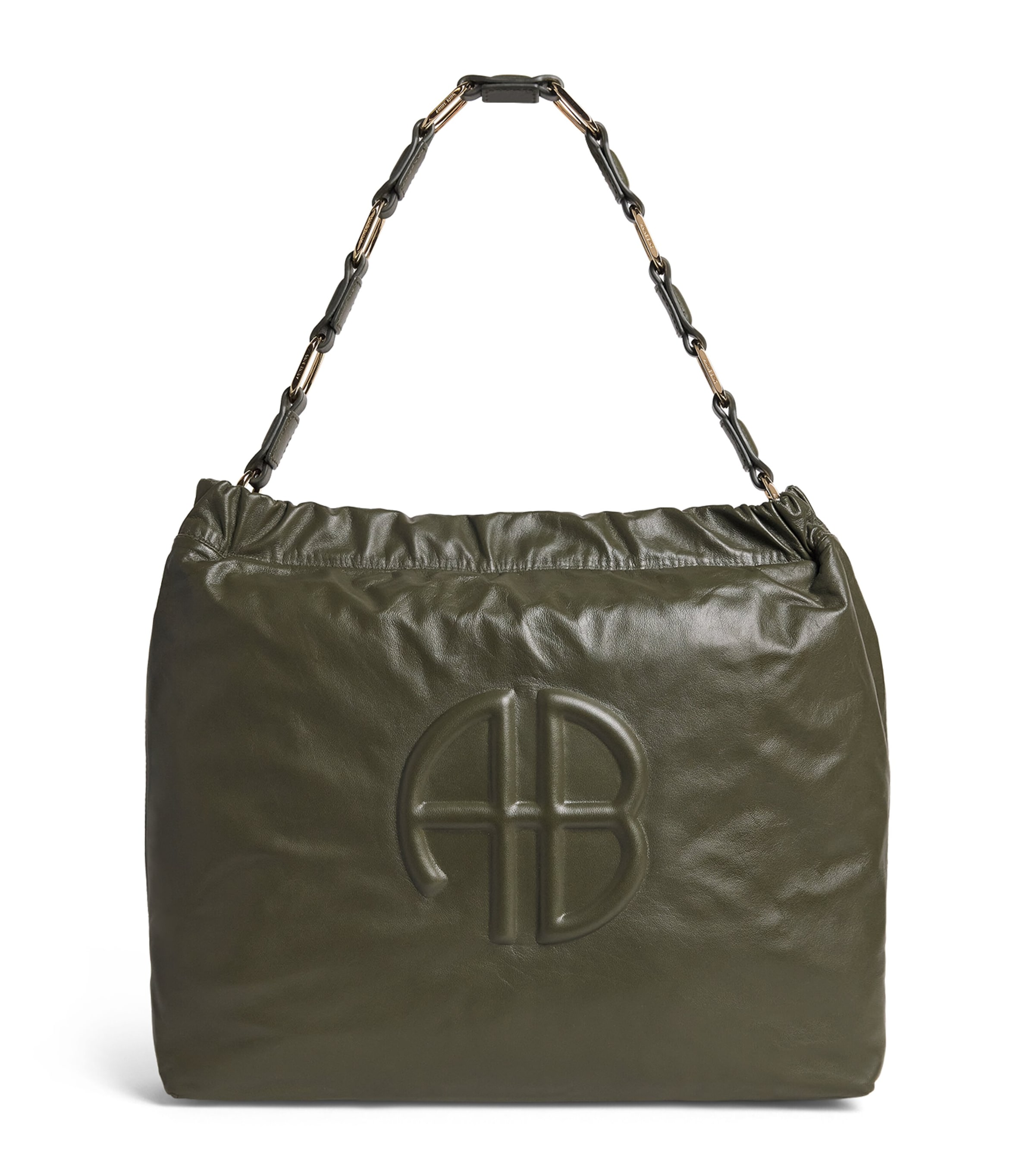 Leather Kate Tote Bag  OLIVE Image 1