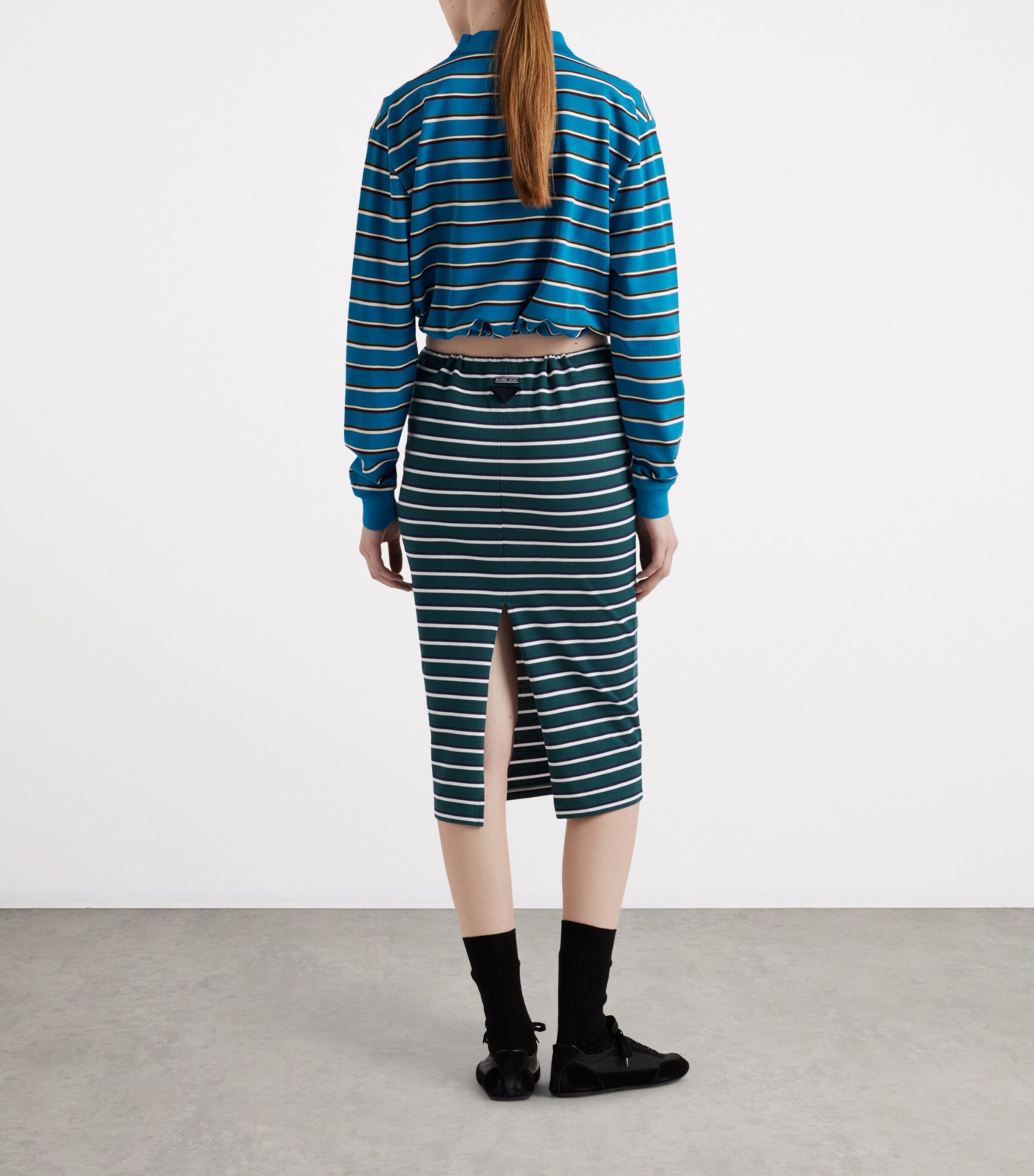 Cotton Piqué Pencil Skirt F0B8Q Image 5