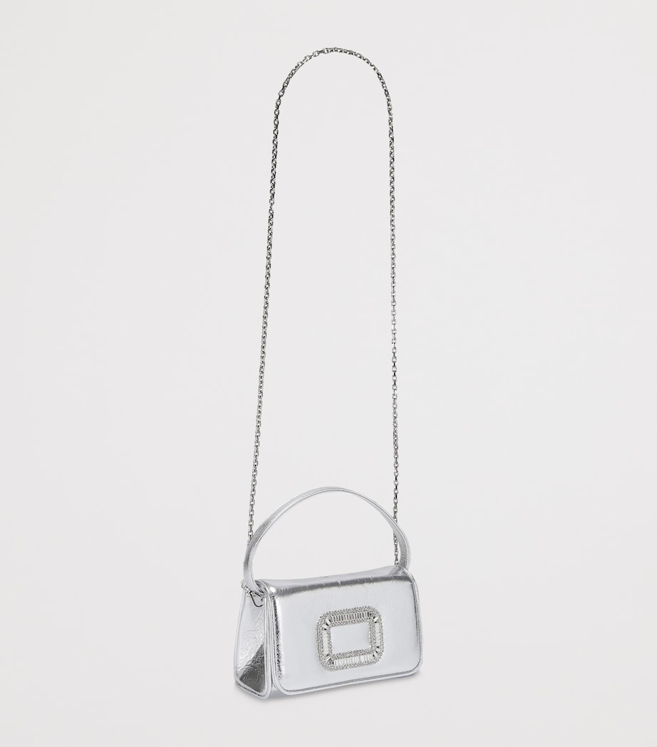 Micro Metallic Pilgrim Top-Handle Bag SILVER Image 4