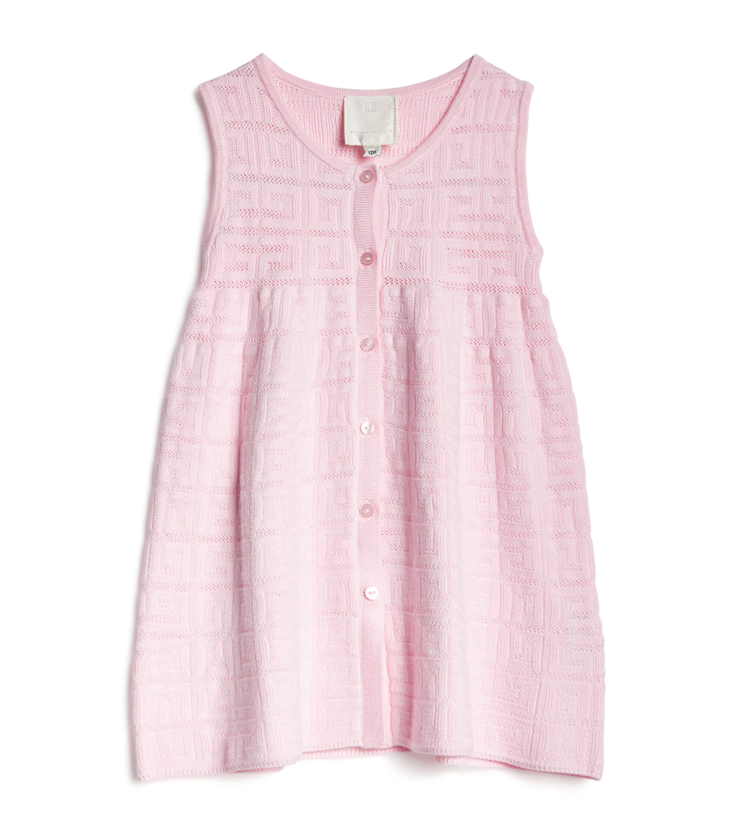 Givenchy Kids Knitted 4G Logo Dress (2-3 Years) Marshmallow Image 1