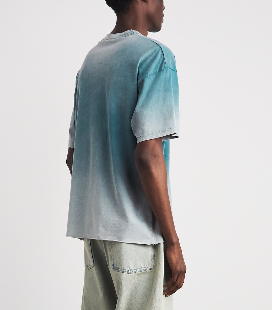 Represent Mens Cotton Westside T-Shirt Smoked Teal Image 5